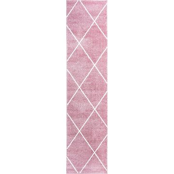 Cole Minimalist Diamond Trellis Area Rug
